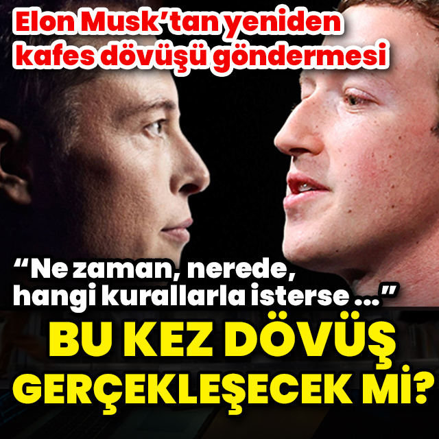Musk'tan yine kafes dövüşü çağrısı!