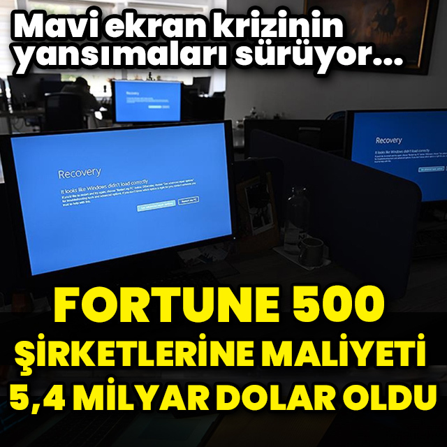 Fortune 500'e maliyet 5,4 milyar dolar