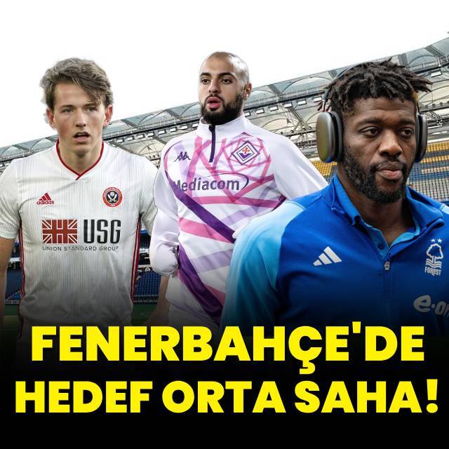 Fenerbahçe'de hedef orta saha!