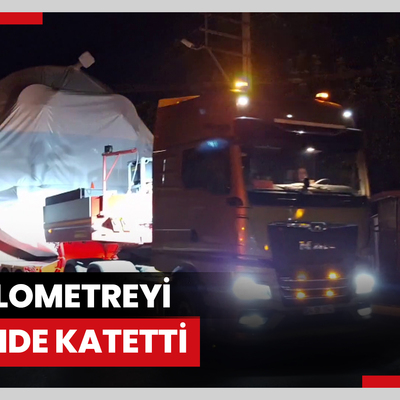 Belçika'ya gönderilecek 20 metre, 42 tonluk sıvı tankı 3 günde limana getirildi