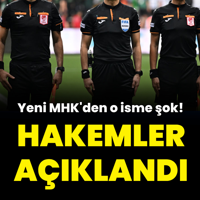 Yeni sezonun hakemleri açıklandı!