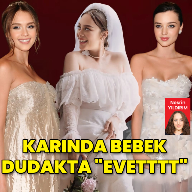 Karında bebek dudakta "Evetttt"