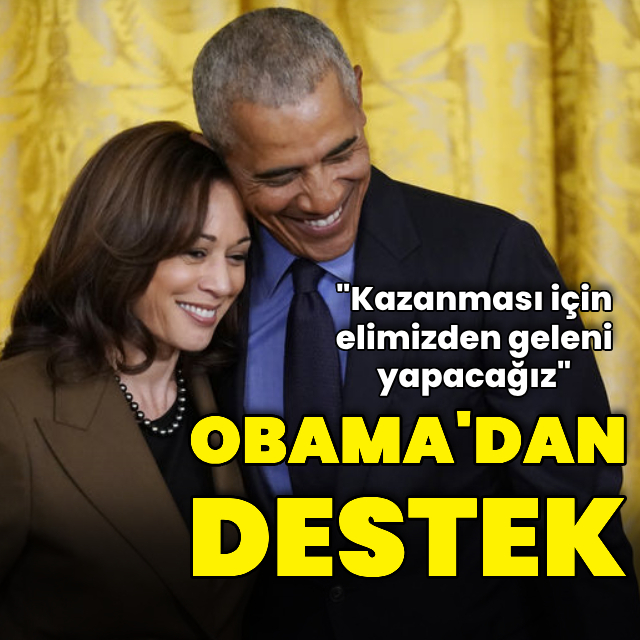 Obama'dan Harris'e destek