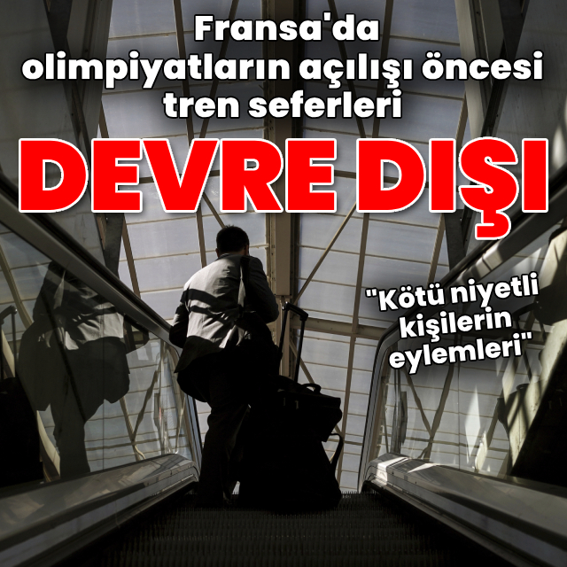 Olimpiyatların açılışı öncesi tren seferleri durdu