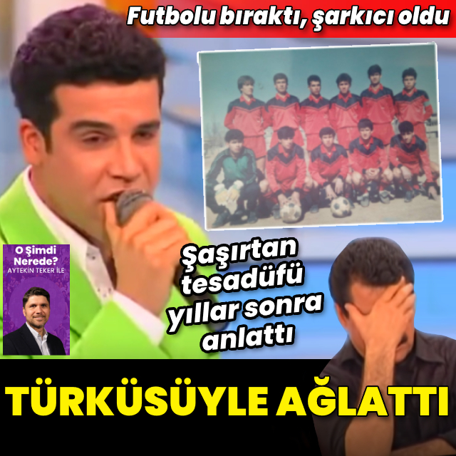Futbolu bıraktı, şarkıcı oldu