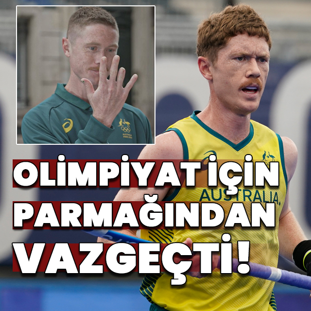 Olimpiyat için parmağını kestirdi