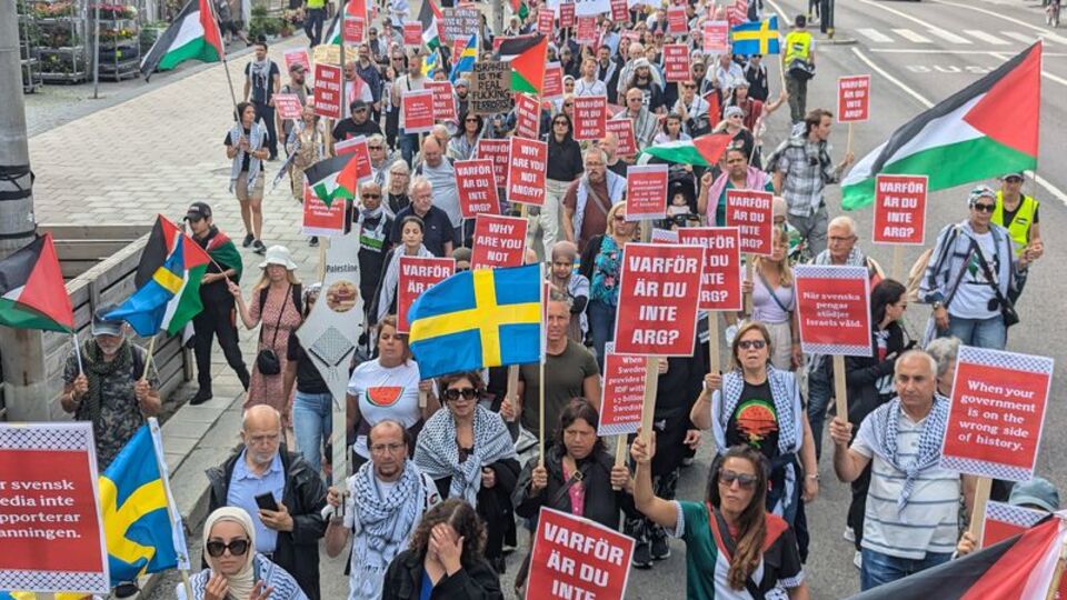 ABD Büyükelçiliği önünde Filistin gösterisi