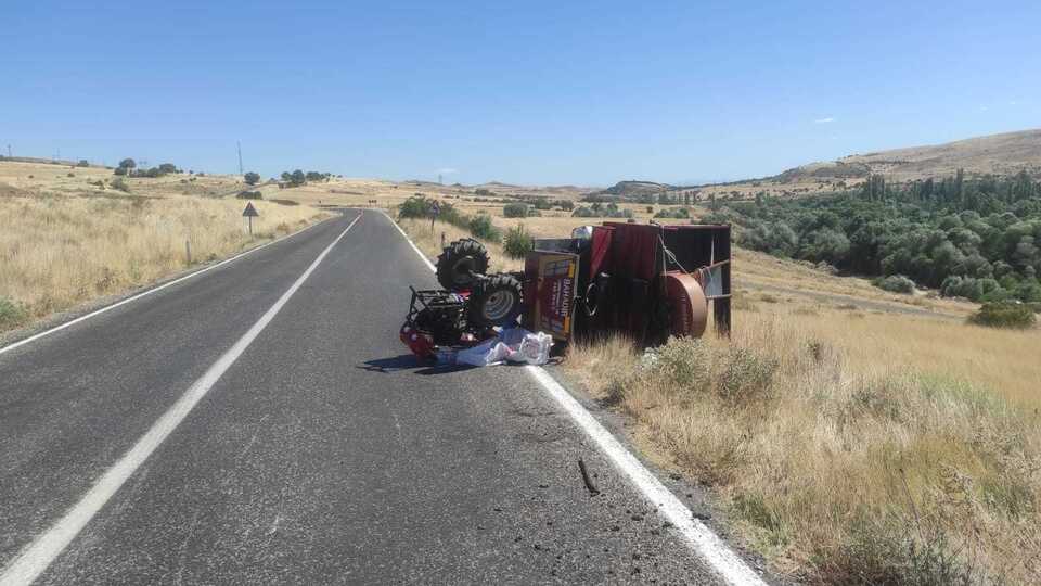 Malatya'da patpat devrildi: 1 ölü,1 yaralı