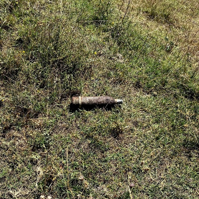 Tarlada, Kurtuluş Savaşı'ndan kalma patlamamış top mermisi bulundu
