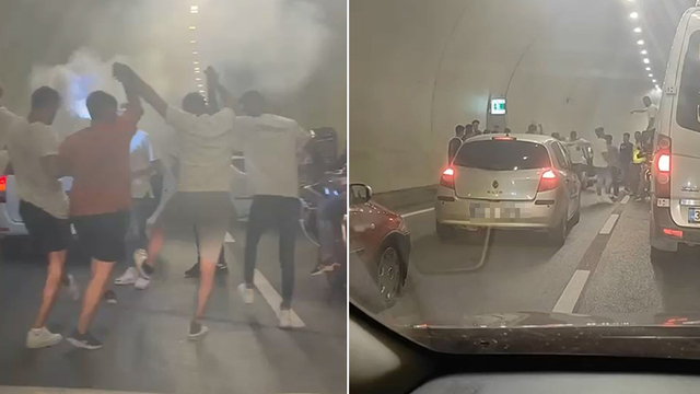 Asker konvoyu için tünel kapatanlar yakalandı