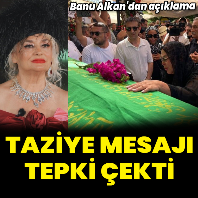 Banu Alkan'ın taziye mesajı tepki çekti