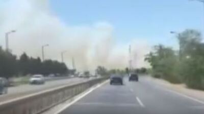 E-5'i ulaşıma kapatan yangın