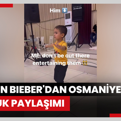 Justin Bieber'dan Osmaniyeli çocuk paylaşımı