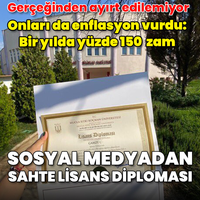 Dolandırıcıları da enflasyon vurdu: Sahte diplomaya da zam geldi