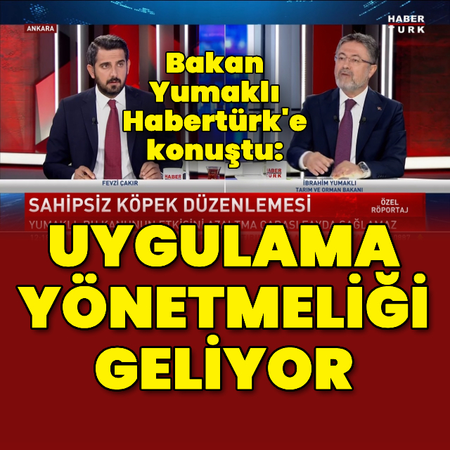 "Uygulama yönetmeliği geliyor"