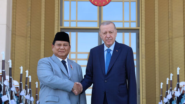 Cumhurbaşkanı Erdoğan Endonezya Cumhurbaşkanı ile bir arada