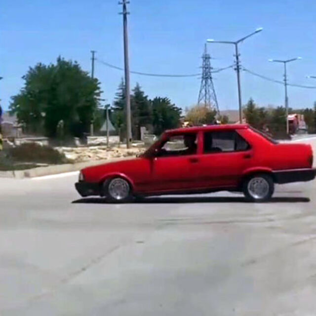 Drift atan sürücüye para cezası