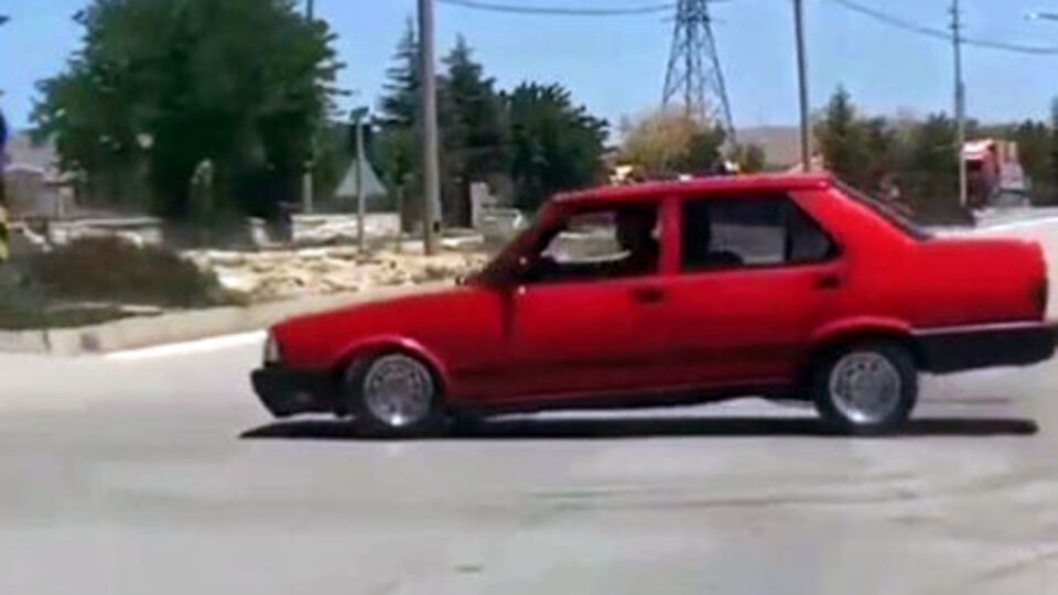 Drift atan sürücüye para cezası