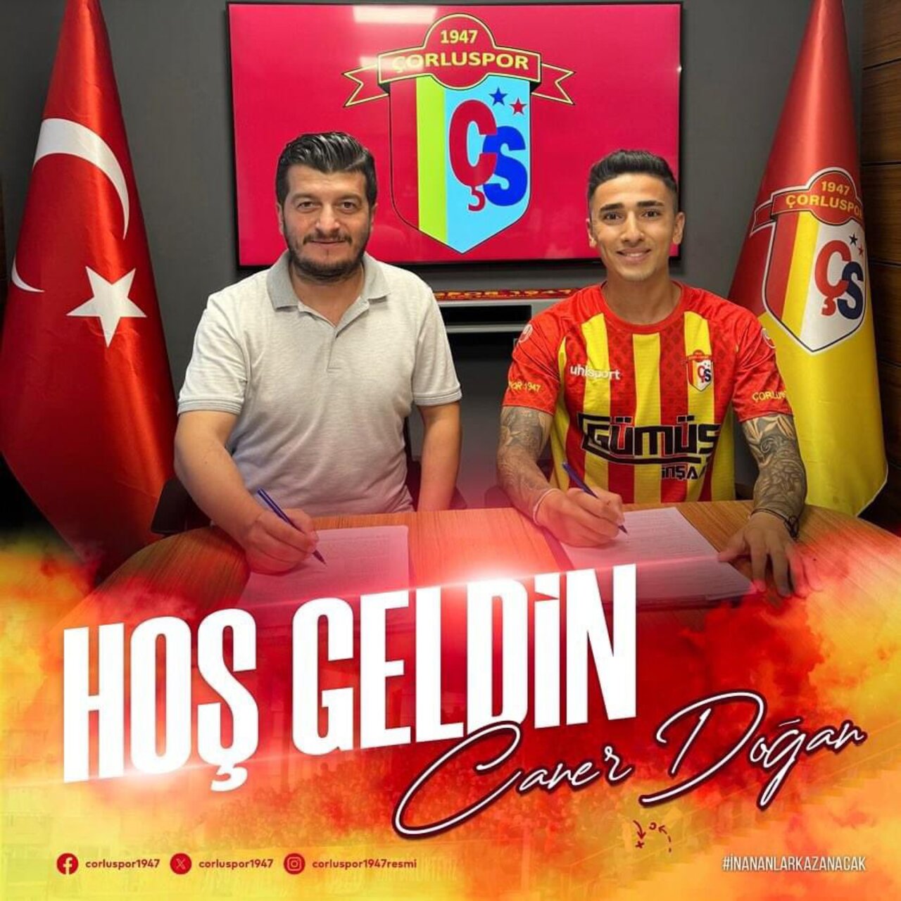 Galatasaray'dan Çorluspor 1947'ye gitti!