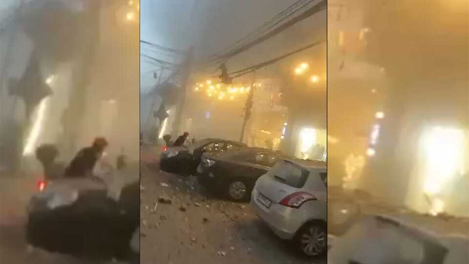 Beyrut'ta patlama sesi