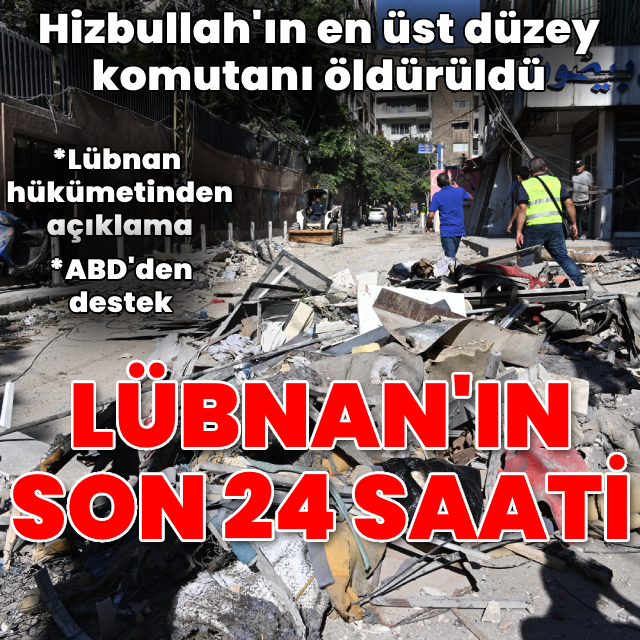 Lübnan karıştı, ABD İsrail'e destek verdi