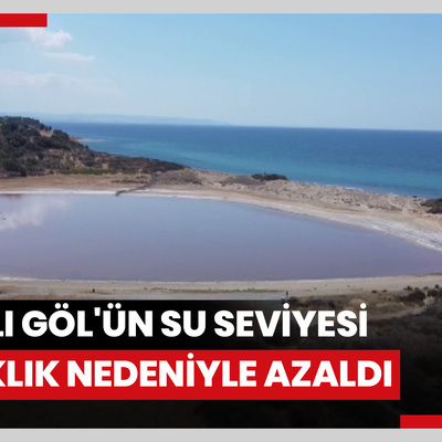 Dünyadaki 8 pembe gölden biri: Kalpli Göl'ün su seviyesi sıcaklık nedeniyle azaldı