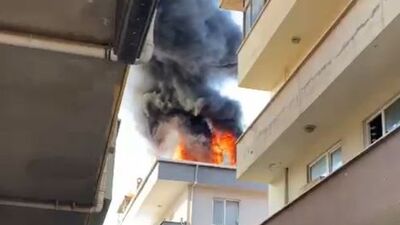 Maltepe'de korkutan yangın