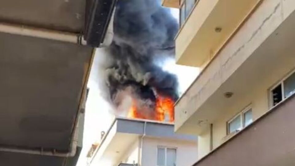 Maltepe'de korkutan yangın