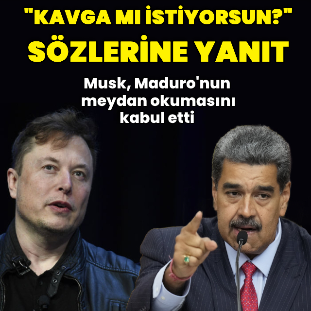 Musk, Maduro'nun meydan okumasını kabul etti