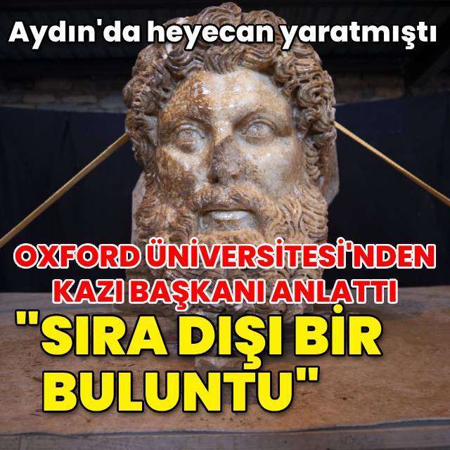 Aphrodisias Kazı Başkanı 'sıra dışı buluntu' Zeus başını anlattı