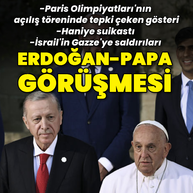 Cumhurbaşkanı Erdoğan Papa ile görüştü