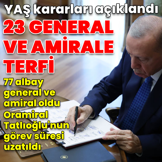 YAŞ toplantısı bitti! YAŞ kararları açıklandı