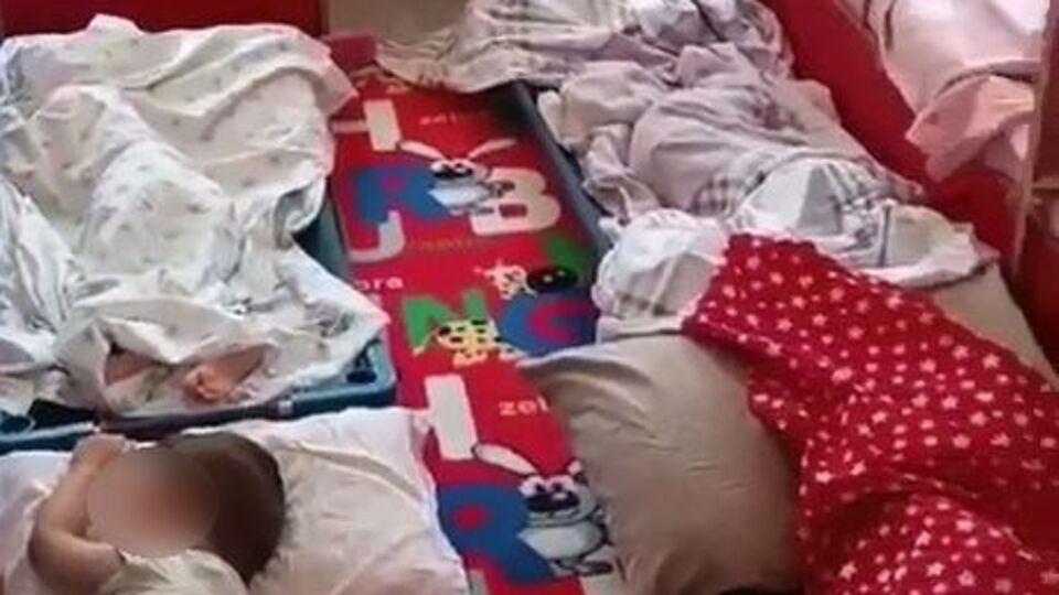 Kreşte akıl almaz görüntüler!