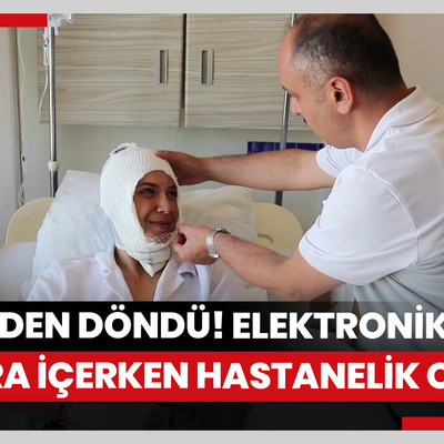 Ölümden döndü! Elektronik sigara içerken hastanelik oldu