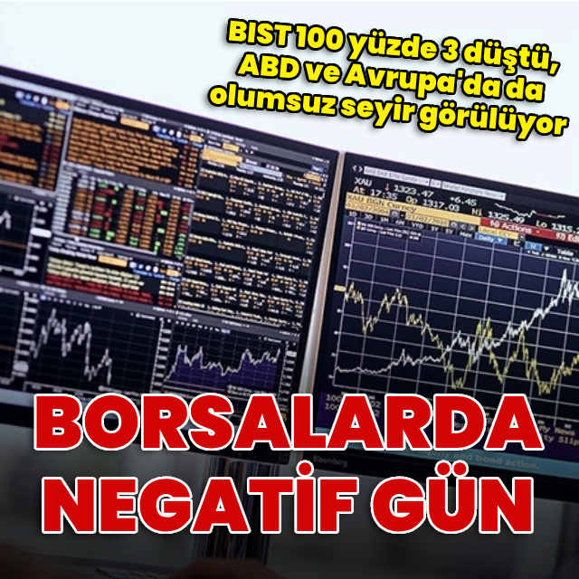Borsalarda negatif gün