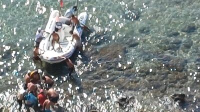 Uçurumdan düşen kişi kurtarıldı