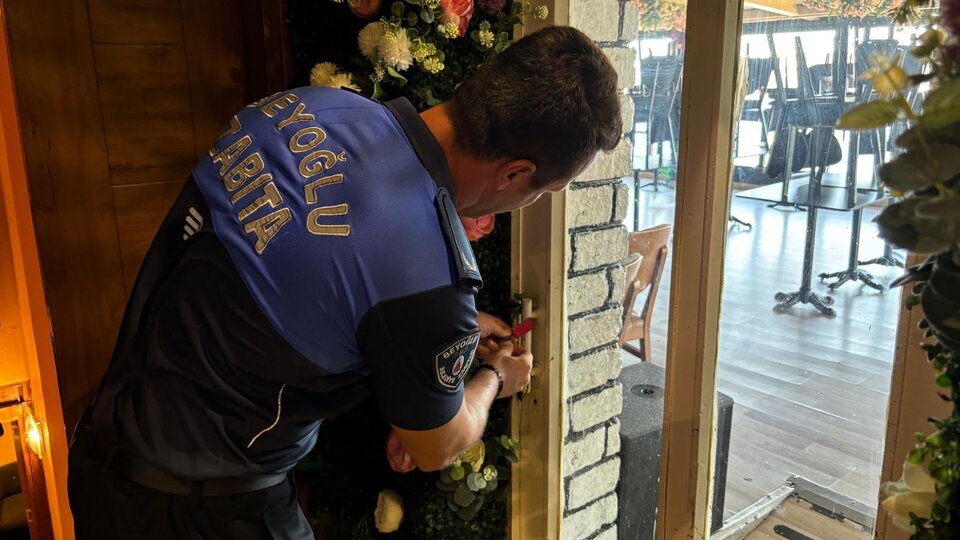 O işletme mühürlendi