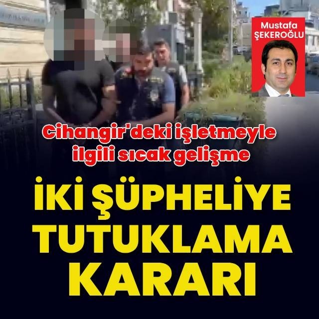 Cihangir'deki işletmeyle ilgili flaş gelişme