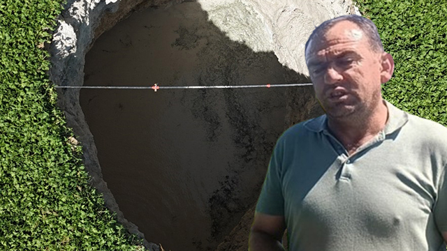 Aynı tarlada ikinci obruk: Çocuklarının gözü önünde yok olacaktı