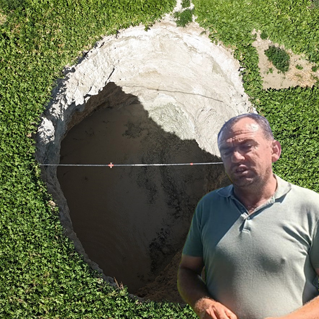 Aynı tarlada ikinci obruk: Çocuklarının gözü önünde yok olacaktı