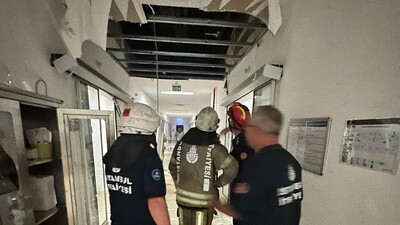 İstanbul'da hastanenin tavanı çöktü: Bir bebek hayatını kaybetti