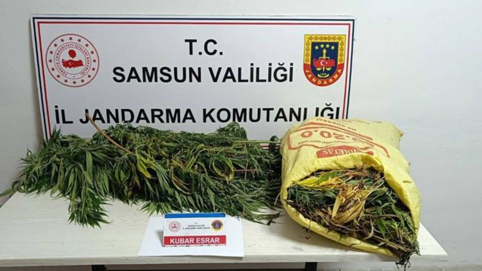Samsun'da 12 kilogram esrar ele geçirildi