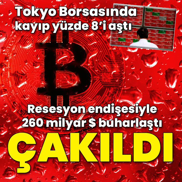 Kripto paralarda çok sert düşüş