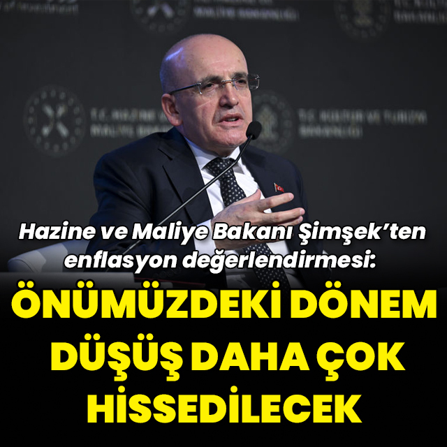 Bakan Şimşek: Yıllık enflasyon düşüyor