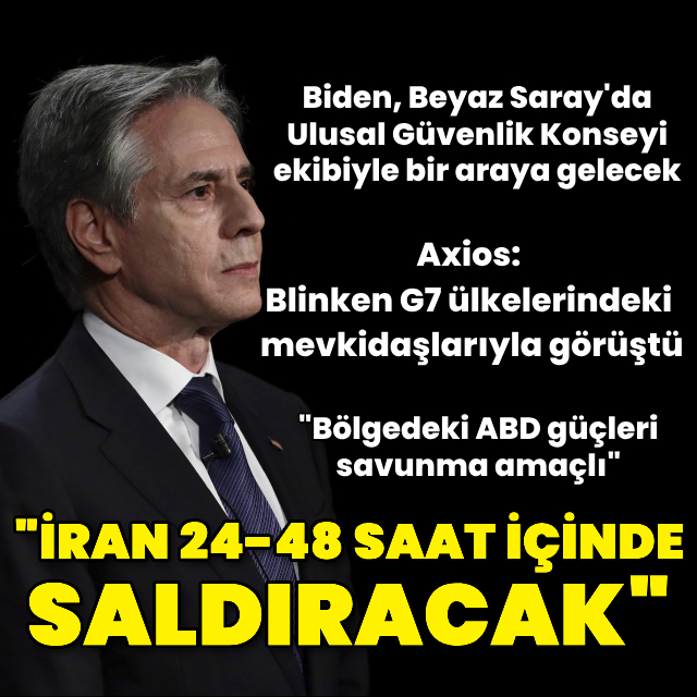 "İran 24 ila 48 saat içinde İsrail'e saldırabilir"