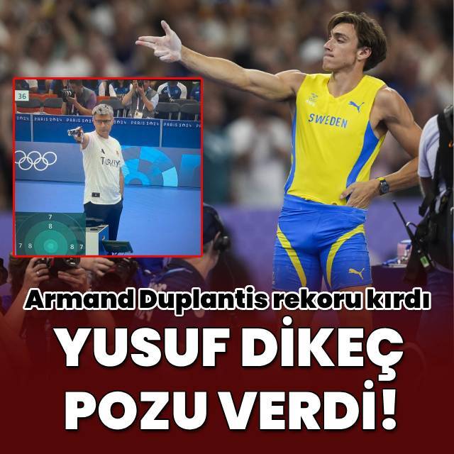 Armand Duplantis'ten Yusuf Dikeç pozu!