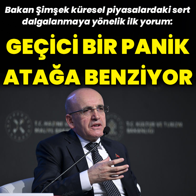 "Küresel piyasalardaki oynaklık geçici bir panik atağa benziyor"