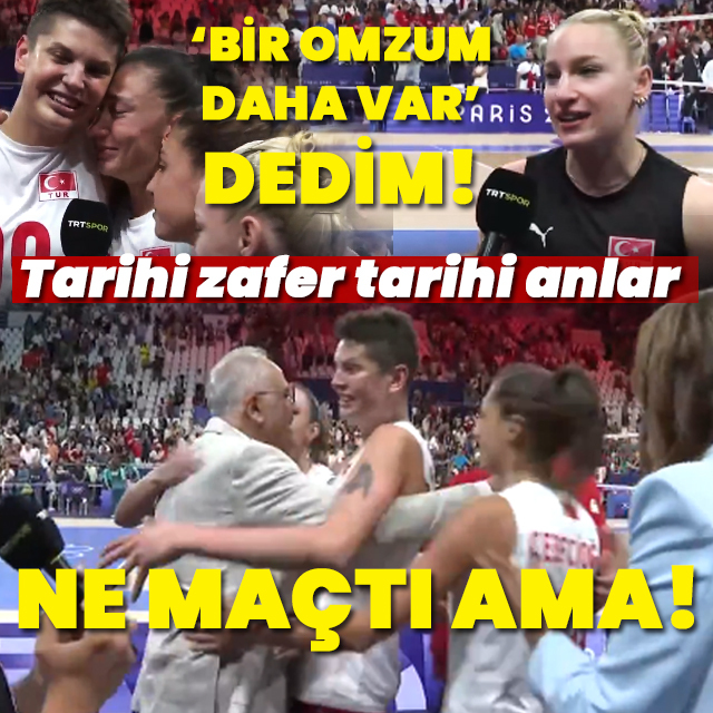 "Bir omzum daha var dedim..."