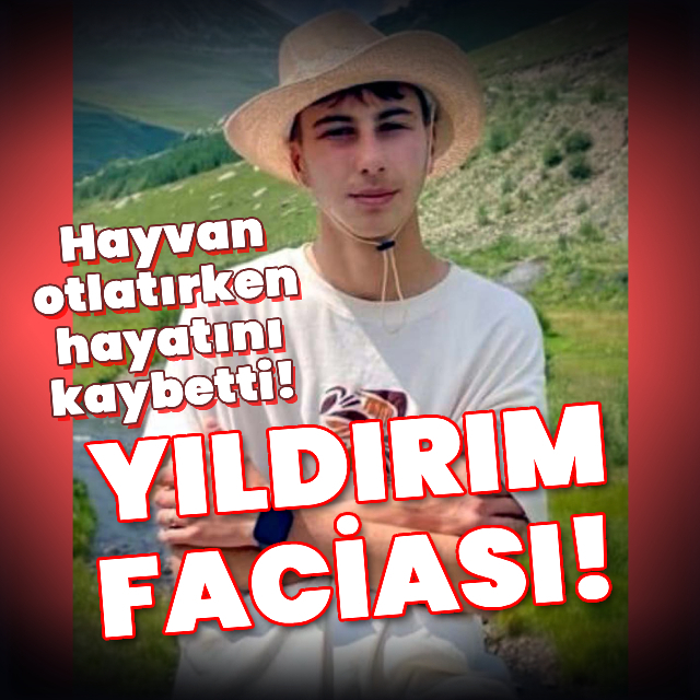 Yıldırım faciası! Hayvan otlatırken hayatını kaybetti