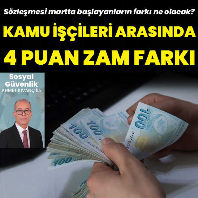 Kamu işçisine yüzde 20,67 zam